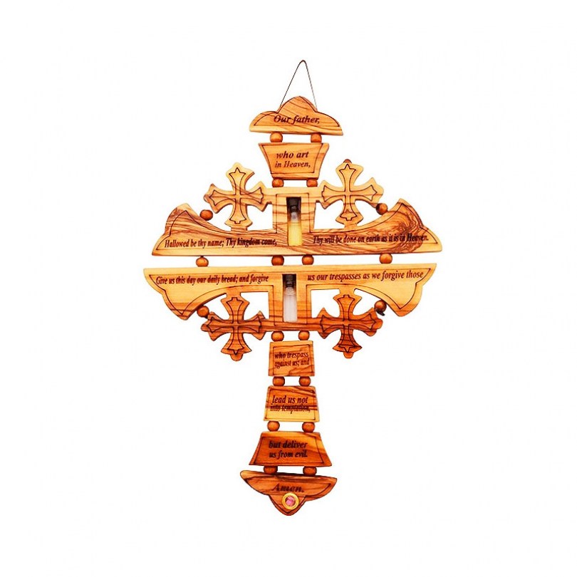 Jerusalem Prayer Cross With Holy Water And Oil