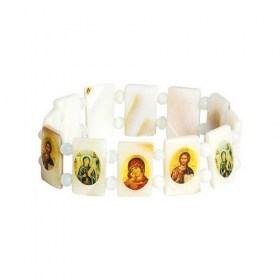 Pearl Bracelet With Saints