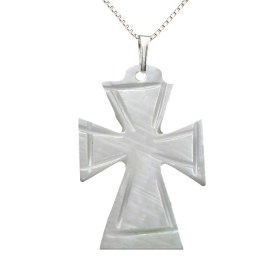 Mother of Pearl Classical Cross Pendant